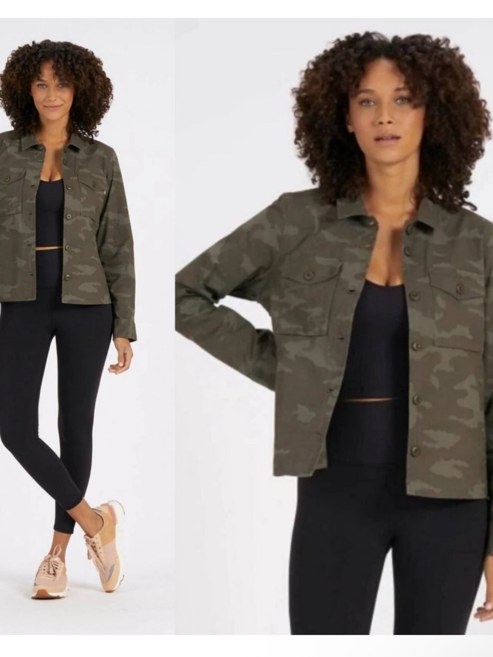 VUORI Womens Ripstop Jacket Oregano Camo Green Utility Size M